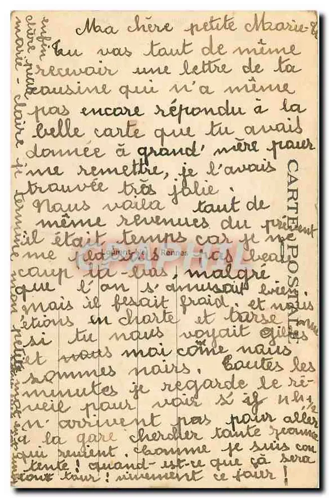 Uma boa Velha do Faouët — série 3669 — editor « L'Étincelle » - Verso
