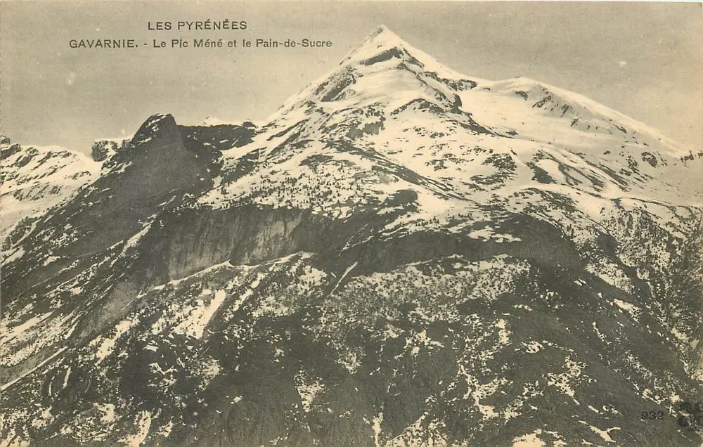 Gavarnie - Der Pic Méne und der Pain-de-Sucre — Die Pyrenäen, n°332 - Vorderseite