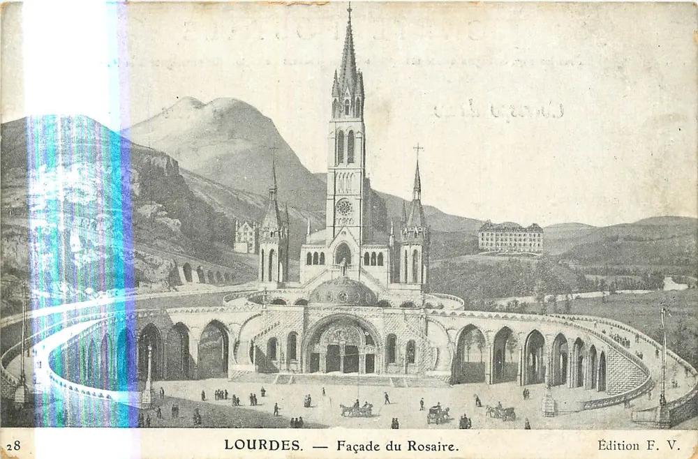 LOURDES — Facha do Rosário — Edição F. V. - Frente