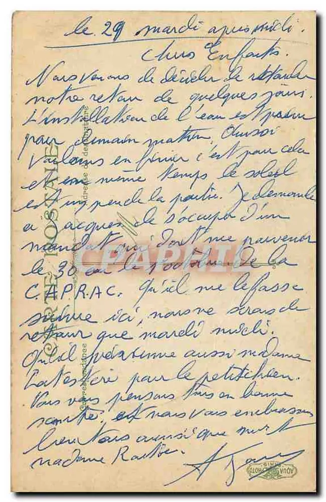 Dieppe. Les Jetées à l'arrivée d'un paquebot — L.V. & Cie, n° 2197 - Verso