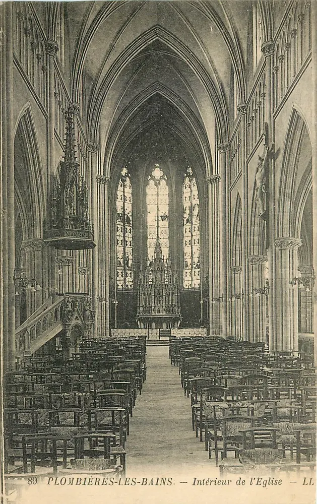 Plombières-les-Bains — Interior of the Church — LL n°89 - Front