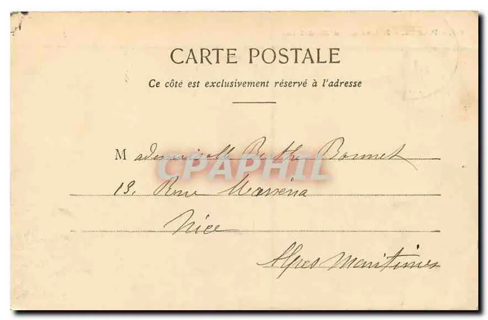 Igreja da Madeleine — Paris — editor não identificado, n° de série 98 - Verso