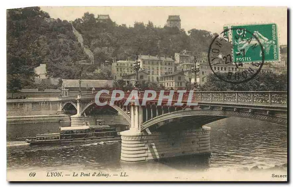 LYON. — Il Ponte d'Ainay. — LL. — Select - Recto