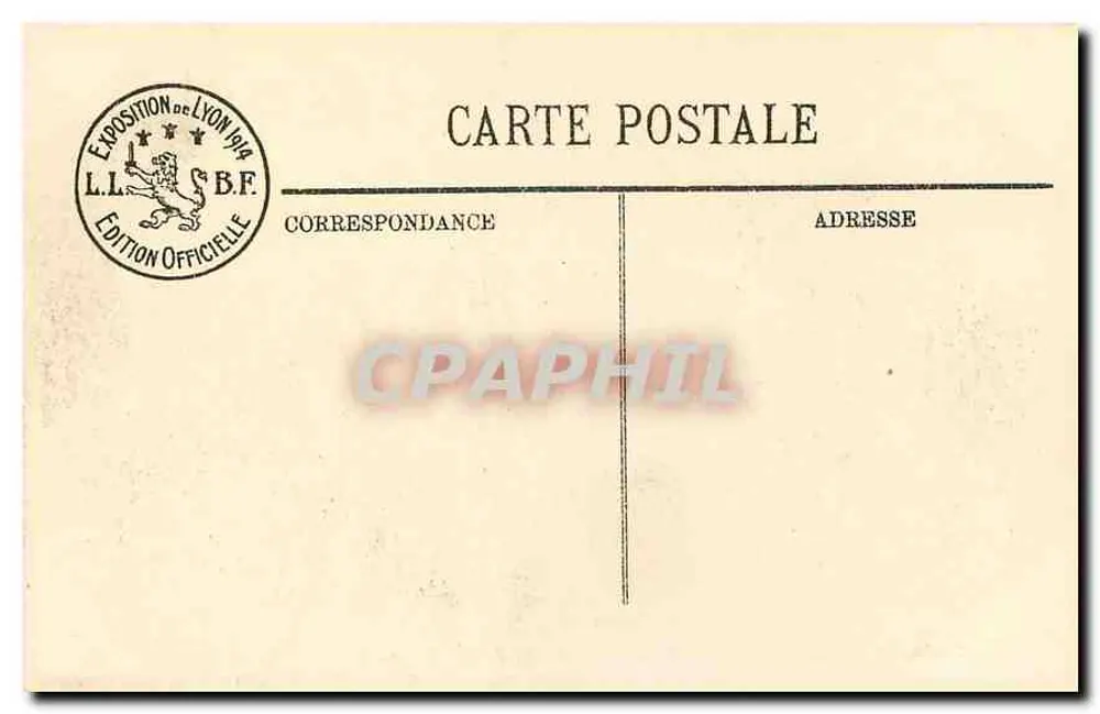 LYON — Internationale Ausstellung 1914 — Jardins de l'Horticulture — Eingang Avenue Leclerc — LL - Rückseite