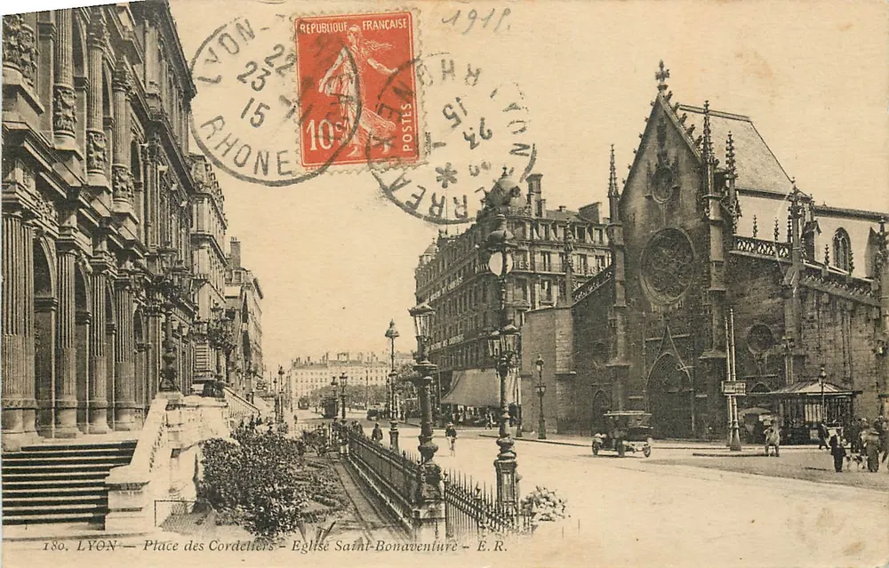 LYON — Place des Cordeliers — Church of Saint-Bonaventure — E.R. - Front