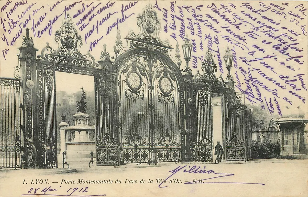 LYON — Porte Monumentale du Parc de la Tête d'Or — E.R. n°1 - Recto