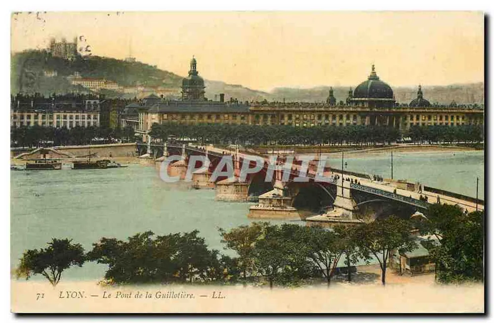 LYON — O Ponte da Guillotière — LL. - Frente