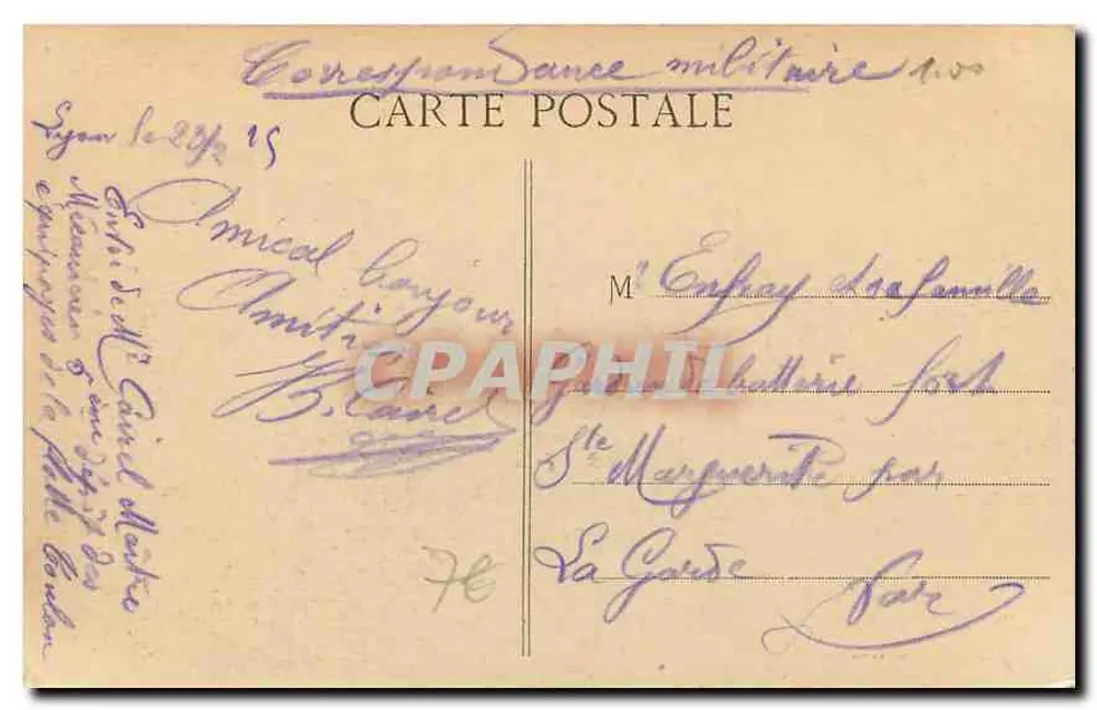 LYON - Il Grande Teatro — S. FARGES, ED. - LYON, n° 5294 - Verso