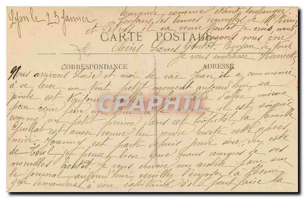 LYON — Pont du Palais et Goteau de Fourvière — G.B. - Verso
