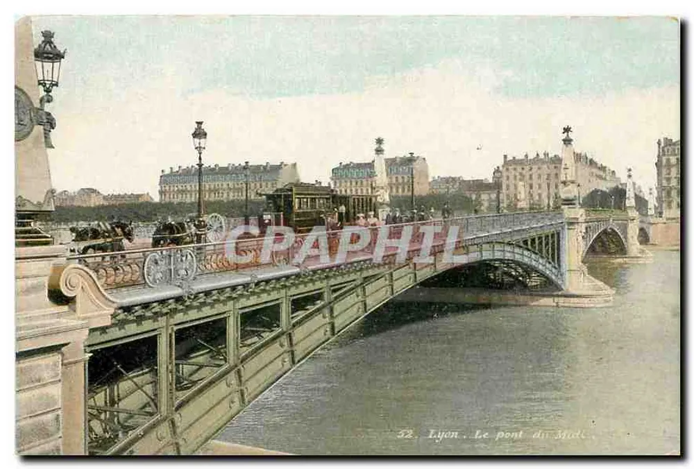 Lyon. O ponte do Mida — editor L.V. & Cie, n° 32 - Frente