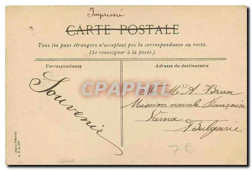 Lyon. O ponte do Mida — editor L.V. & Cie, n° 32 - Verso