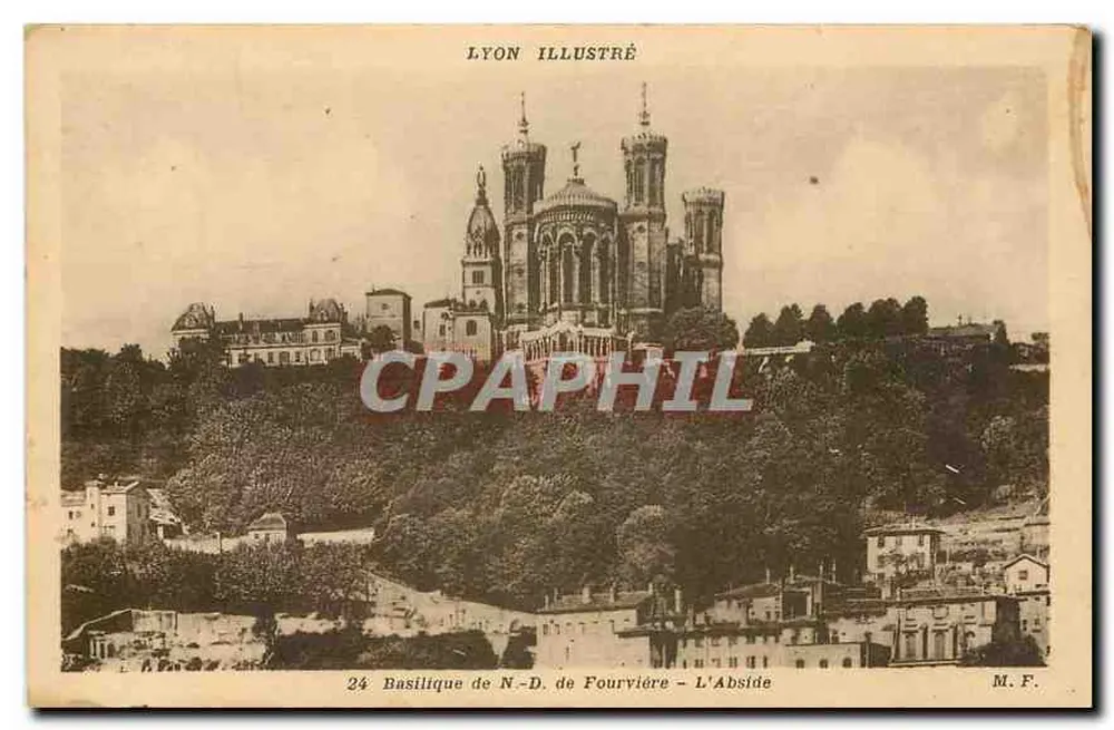 Basílica Nossa Senhora de Fourvière — A Abside — Lyon Illustré, n°24 - Frente