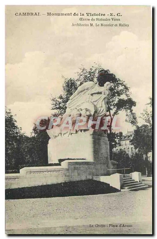 Cambrai — Siegesdenkmal — Werk des Bildhauers Vérez — Architekten M. Le Monnier und Halley - Vorderseite