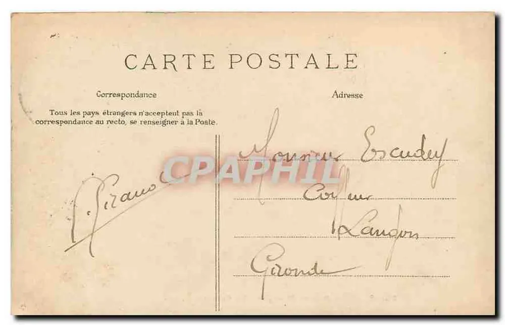 PARIS — Bois de Boulogne — La Cascade — C. L. C. - Verso