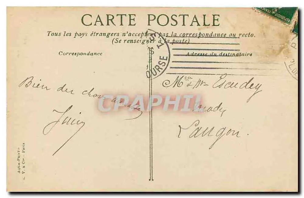 Paris - Porta Saint-Denis — editor Belard, n° de série não visível - Verso