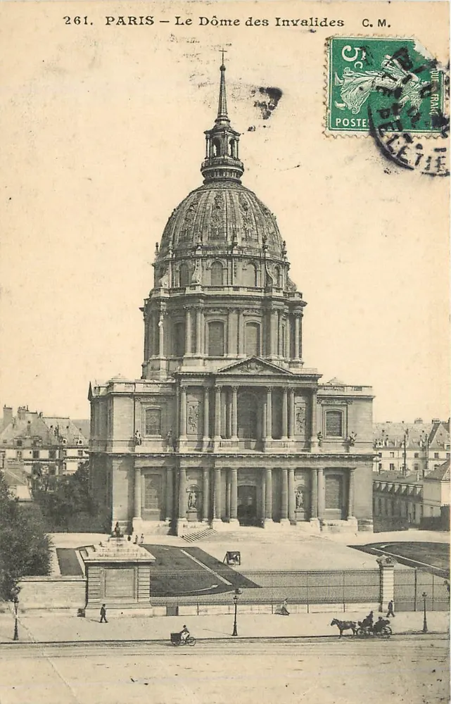 PARIS — O Dôme dos Invalides — C.M. n°261 - Frente