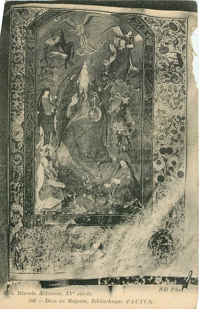 Missal Édueuse — Dicu em Majestade — Biblioteca de AUTUN - Frente