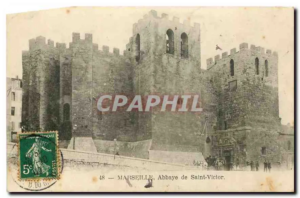 Marselha — Abadia de São Victor — editor não visível, número de série 48 - Frente
