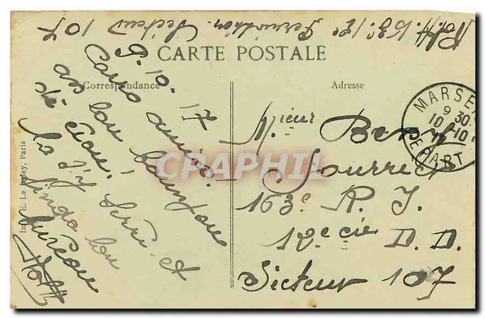 Marseille — Bassin du Radoub und der Pont Transbordeur — Éditeur C.P.D. n°15 - Rückseite