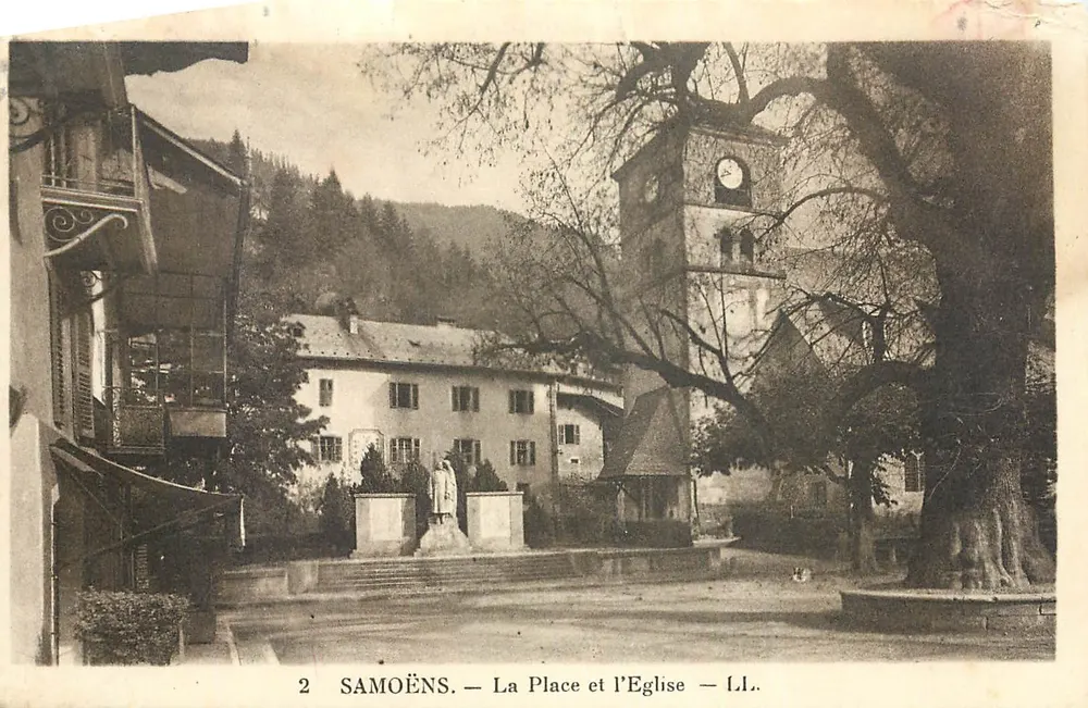 Samoëns — A Place e a Igreja — LL. - Frente