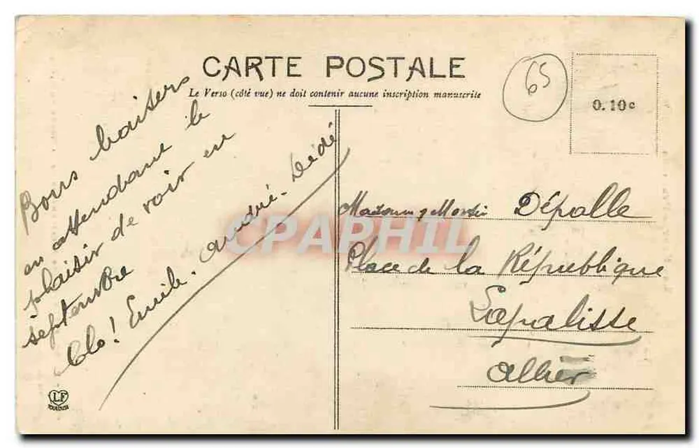 Pierrefitte et les Escarpements de la Route de Cademène — Les Hautes-Pyrénées — Phototype Laroche Frères Toulouse - Verso