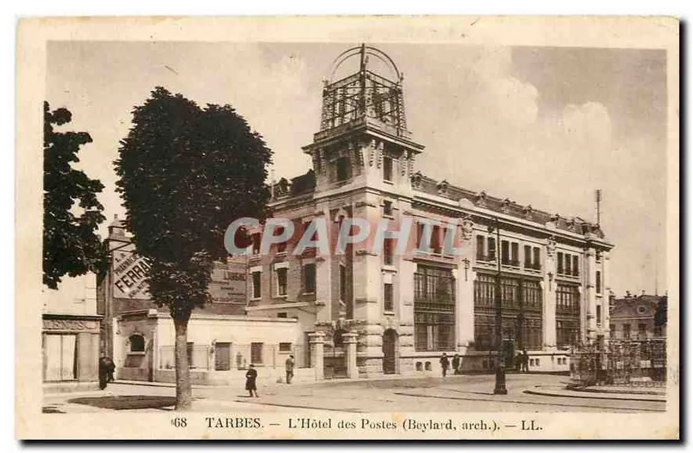 Tarbes — Het Postkantoor (Beylard, arch.) — LL. - Voorkant