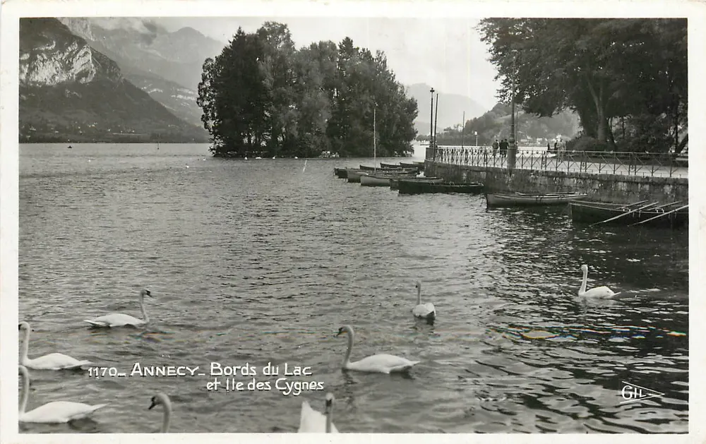 Annecy - Bords du Lac et Île des Cygnes — Gil, n° 1170 - Recto