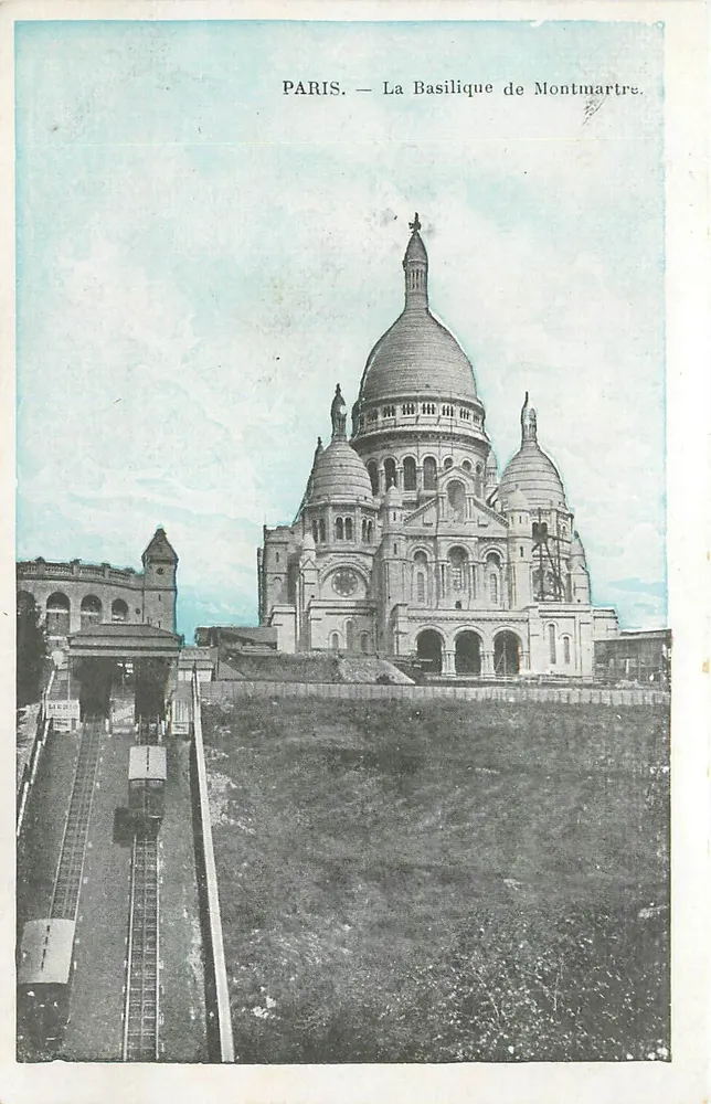 Paris — A Basílica de Montmartre — Editor não identificado - Frente