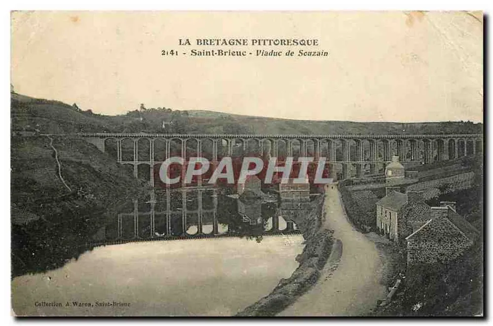 Saint-Brieuc - Viadukt von Souzain — Sammlung A. Waron, Serie 2141 - Vorderseite