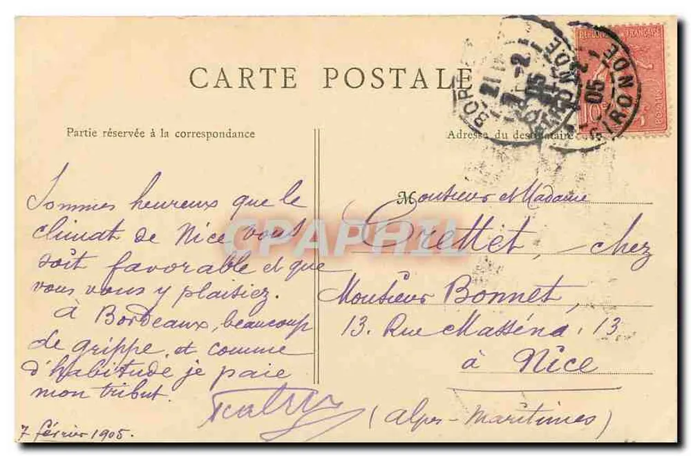 Bordeaux — Les Colonnes Rostrales et les Quais Nord — N. G., Bordeaux - Verso