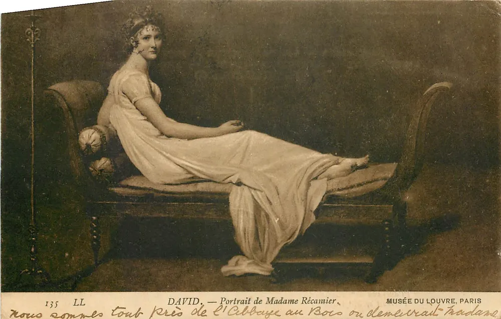 Portrait de Madame Récamier — David — Musée du Louvre, Paris - Recto