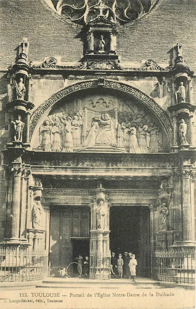 Toulouse — Portal der Kirche Notre-Dame de la Dalbade — J. Longi-Bechel, Verlag Toulouse - Vorderseite