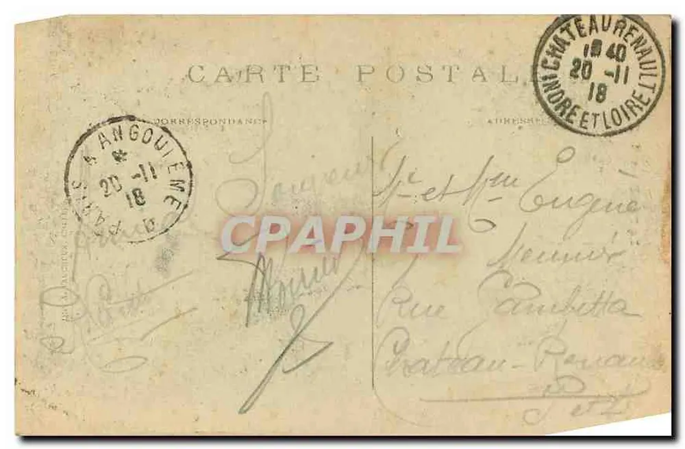 Paris — O Panteão — Editor L. D. (L. D. ?) - Verso