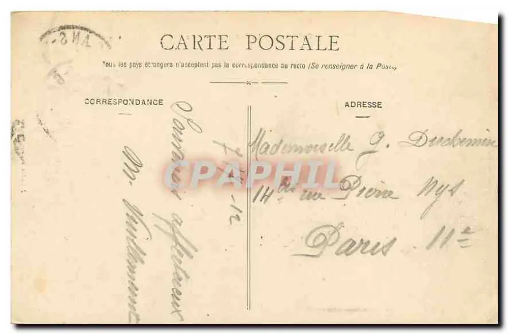 Orléans — A Rue Jeanne-d'Arc — J. Louët, 401, Orléans - Verso