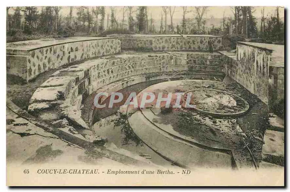 Coucy-le-Château — Localização de uma Bertha — n°65 - Frente