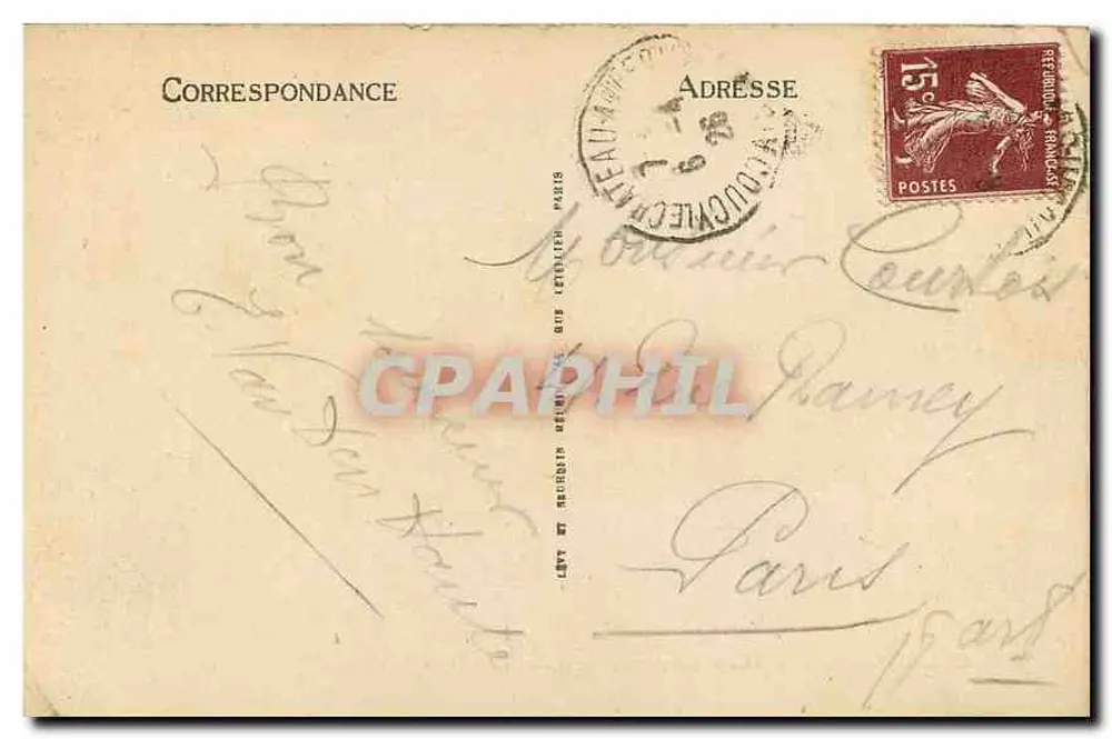 Coucy-le-Château — Localização de uma Bertha — n°65 - Verso