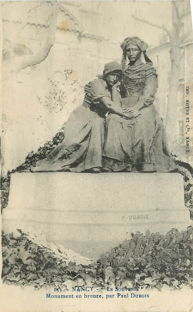 Nancy — Der Erinnerung — Bronze-Monument, von Paul Dubois - Vorderseite