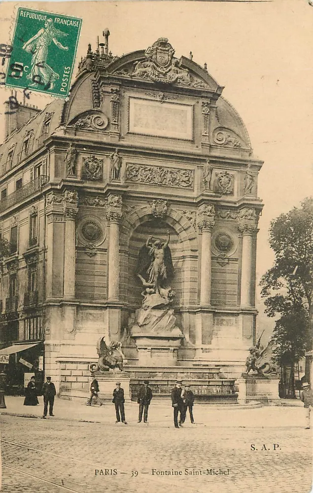 Paris — Fonte Saint-Michel — S.A.P. n°39 - Frente