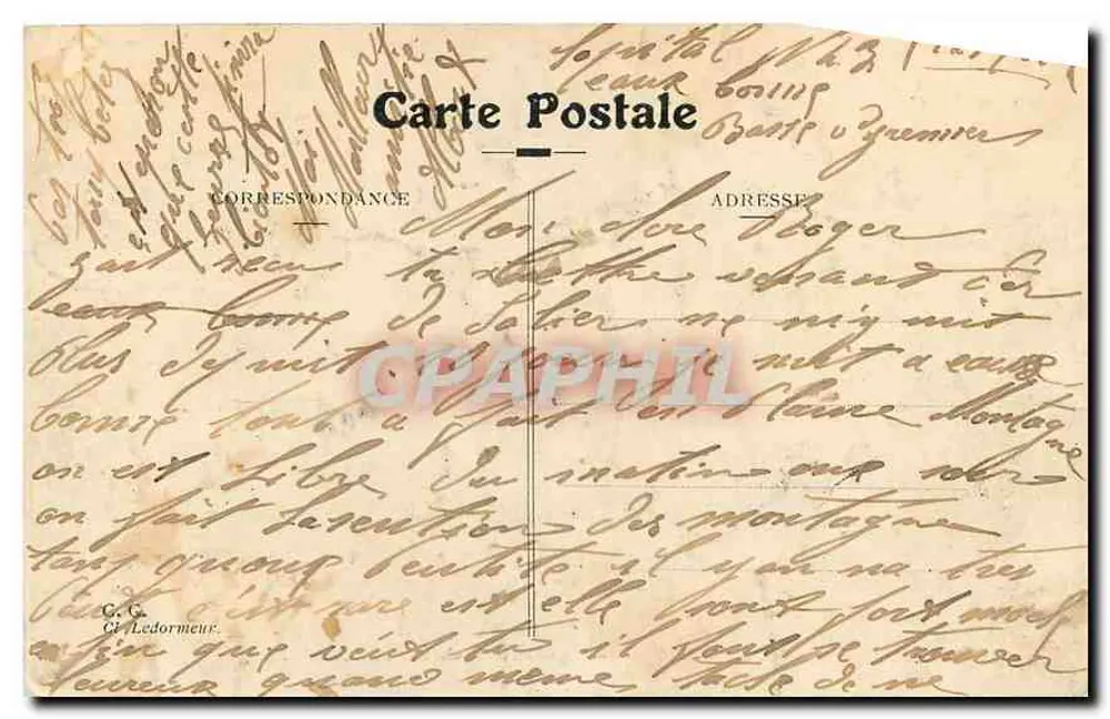 Ansicht der Berge von Eaux-Bonnes — Aqquet de l'Amoulat und Pic Cujela Palas - Rückseite