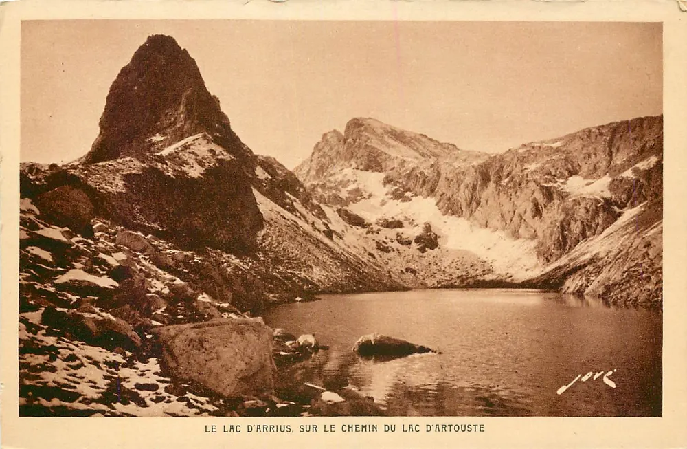 O Lago d'Arrius, no caminho para o lago d'Artouste — Jore - Frente
