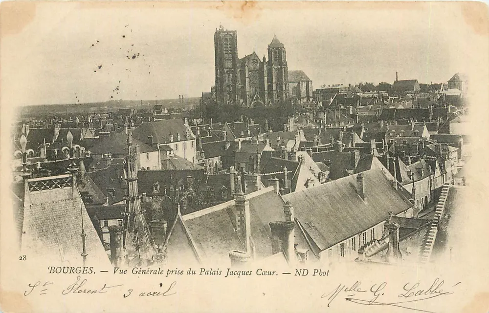 Bourges — Vue Générale prise du Palais Jacques Cœur — ND Phot - Recto