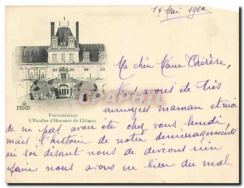 Fontainebleau — L'Escalier d'Honneur du Château — MAND - Recto