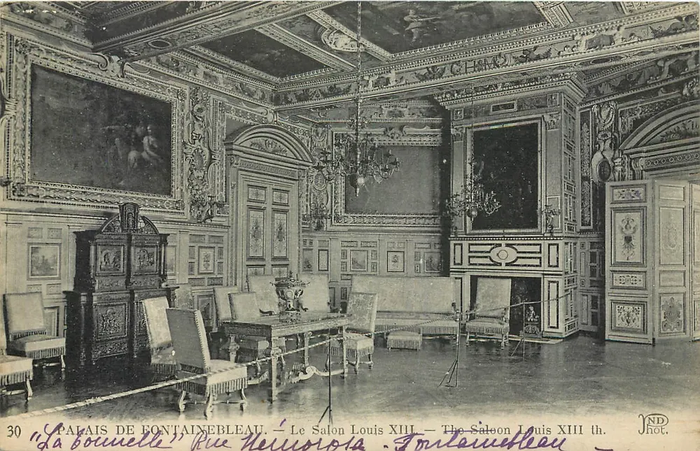 Palast von Fontainebleau — Der Louis XIII. Saal — Der Saal Louis XIII. - Vorderseite