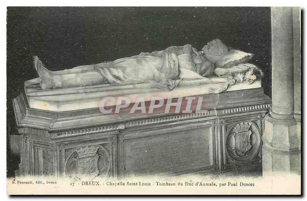 Chapelle Saint-Louis - Tombeau du Duc d'Aumale, par Paul Dubois - Recto