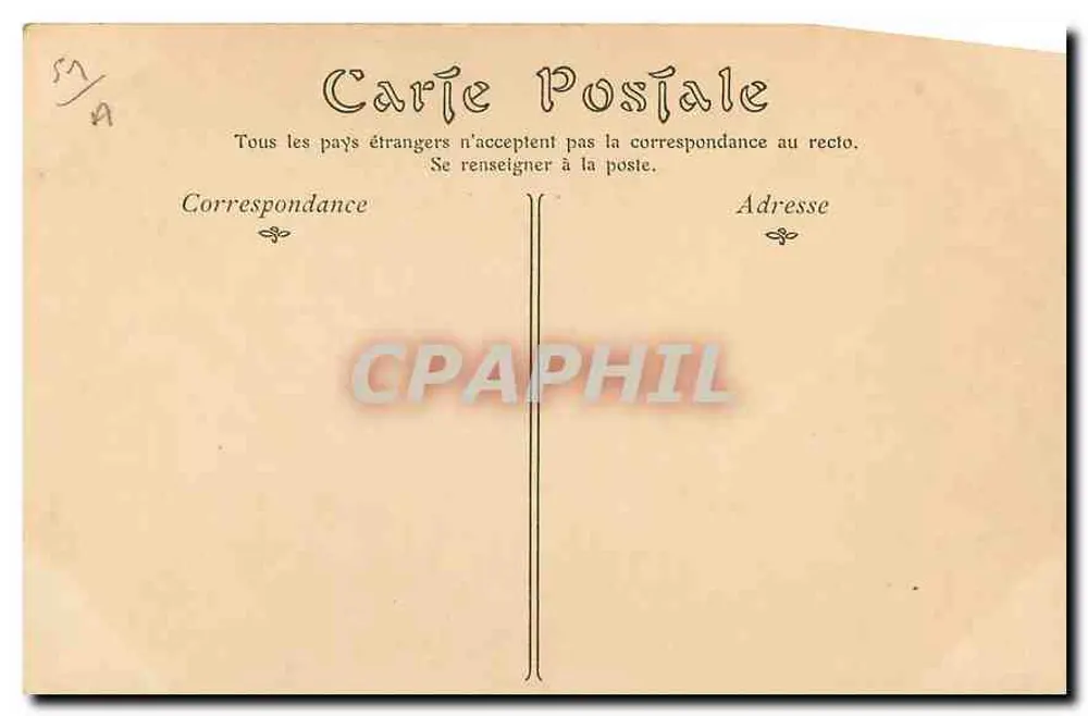 Reims — Portail latéral de l'Église Saint-Remi — C.P.A. n°40 - Verso