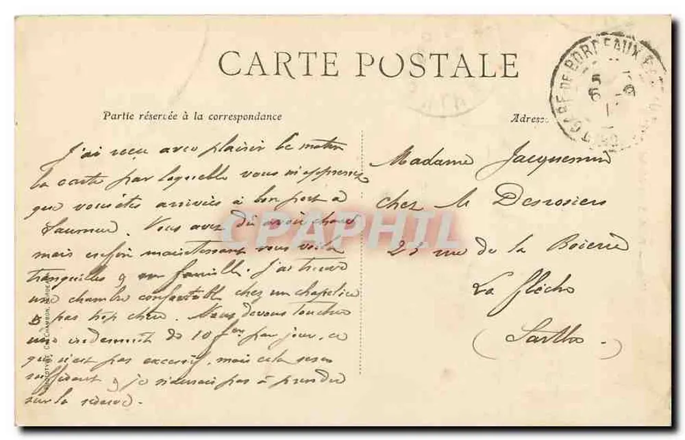Bordeaux — Flecha de São Miguel — C.B. - Verso