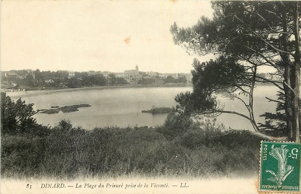 Dinard — La Plage du Prieuré prise de la Vicomté — LL. - Recto