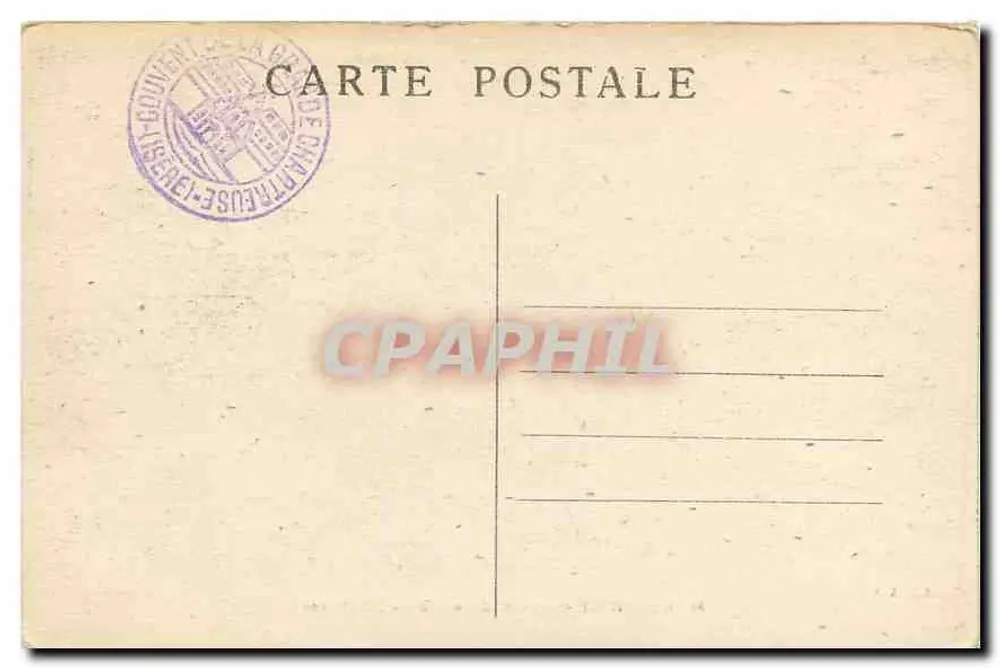 Dauphiné - Klooster van de Grande-Chartreuse — CI.A.V. n°56 - Achterkant