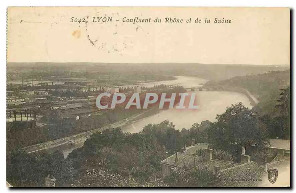 LYON — Zbieżność Rony i Saôny — wydawca LYON, nr 5042 - Awers