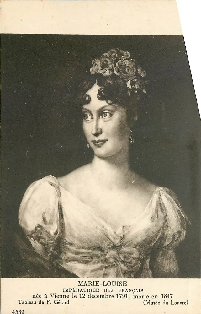 Marie-Louise impératrice des Français — Tableau de F. Gérard — Musée du Louvre - Recto